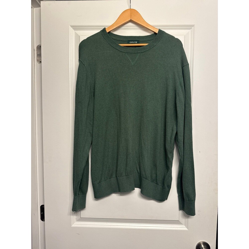 men’s green orvis sweater